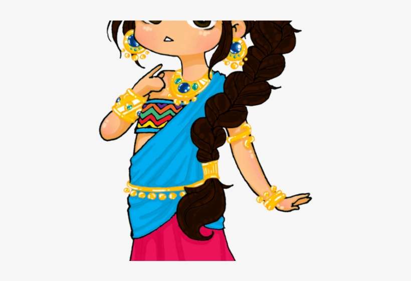 Headdress Clipart Indian Princess - Indian Chibi, transparent png download