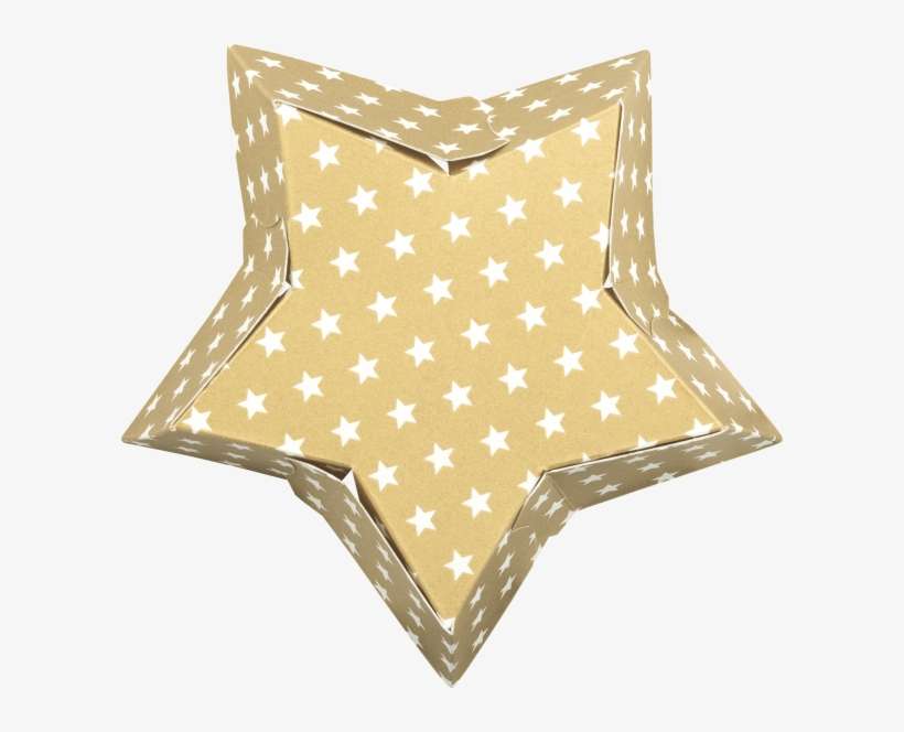 Star Shaped Baking Mould Small Stars White On Gold, - Indiana State Flag, transparent png download