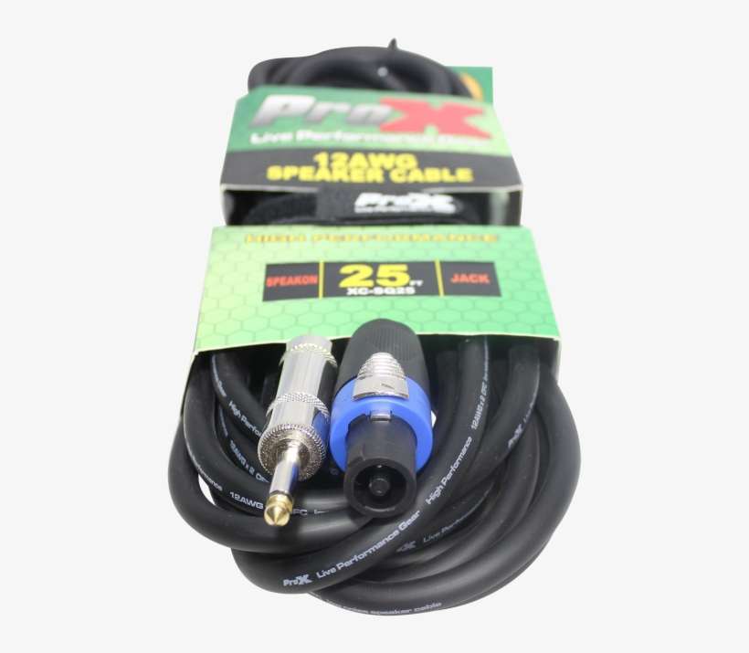 Speakon To 1/4" Ts High Performance Speaker Cable 12awg - Usb Cable, transparent png download