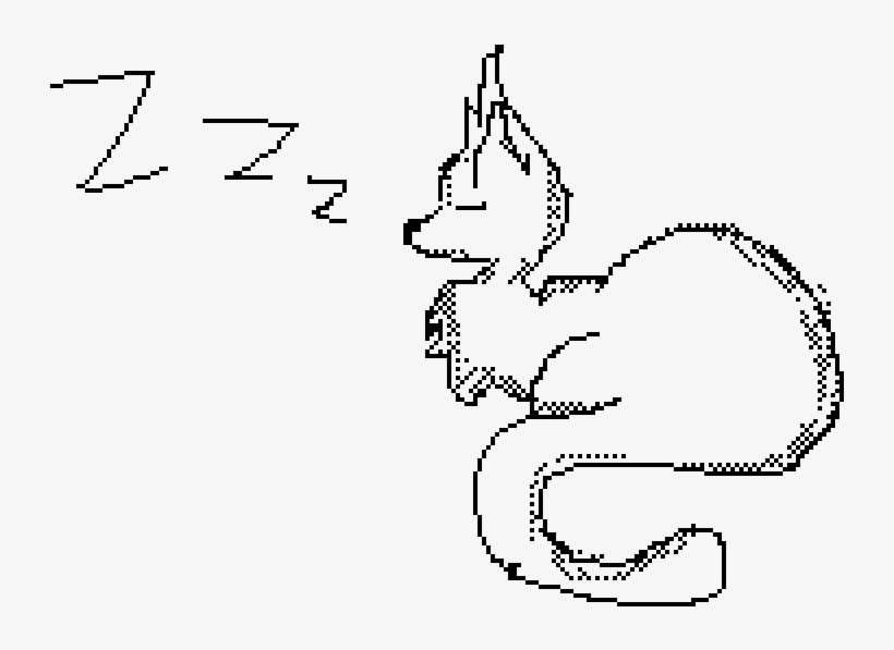 Sleeping Cat - Line Art, transparent png download