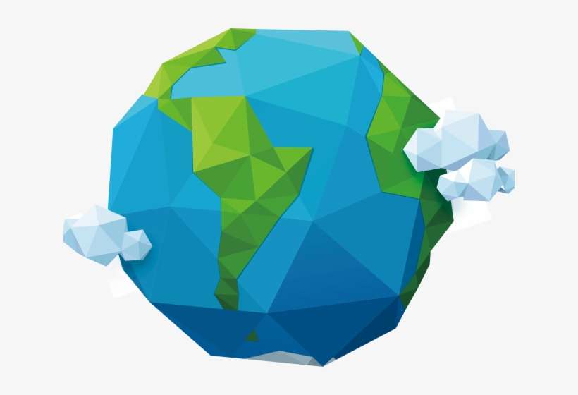 Drawn Cartoon Earth - Planeta Tierra Dibujo Png, transparent png download