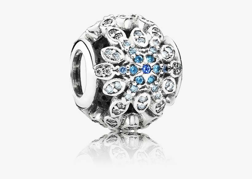 Copos De Nieve Cristalizados, Cristales De Color Azul - Pandora Snowflake Charm, transparent png download