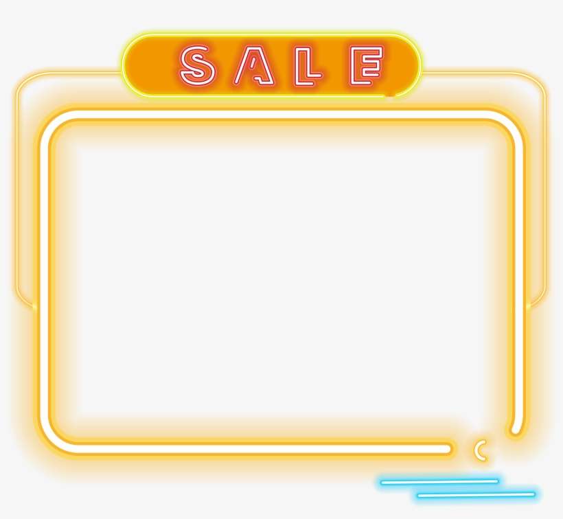 E Commerce Neon Border Element Png And Vector Image, transparent png download