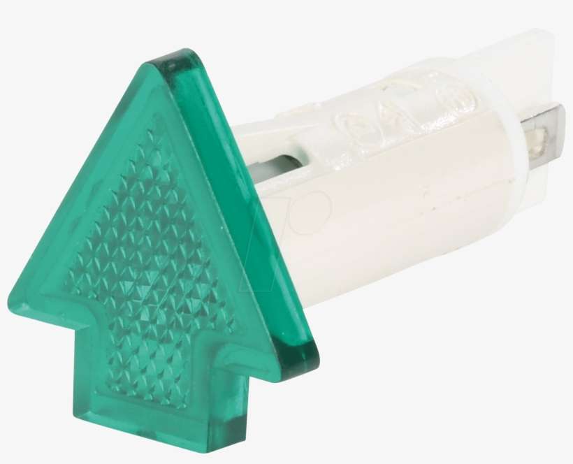 Indicator, 230 V, Neon Bulb, 10 Mm, Arrow-shaped, Green - Cutting Tool, transparent png download