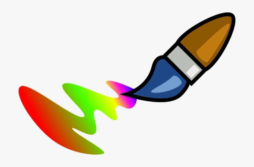 Dibujo Pincel Png - Paint Brush Cartoon, transparent png download