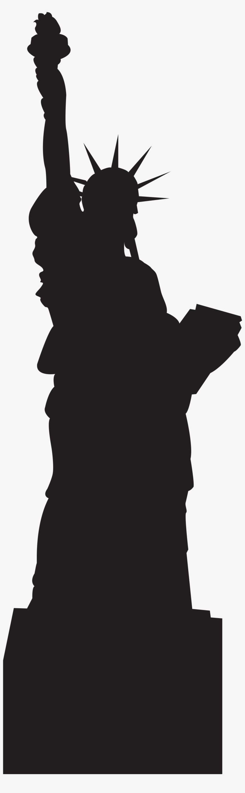 Statue Of Liberty Silhouette Clipart, transparent png download