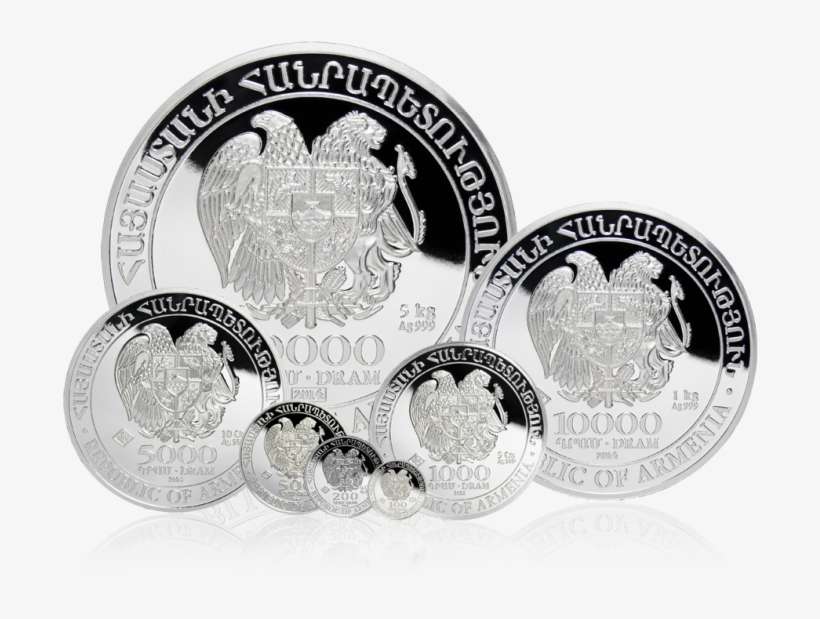 Armenian Silver Bullion Coin - Quarter, transparent png download