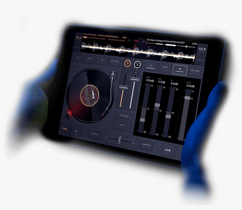 Edjing Interface On Ipad - Electronics, transparent png download