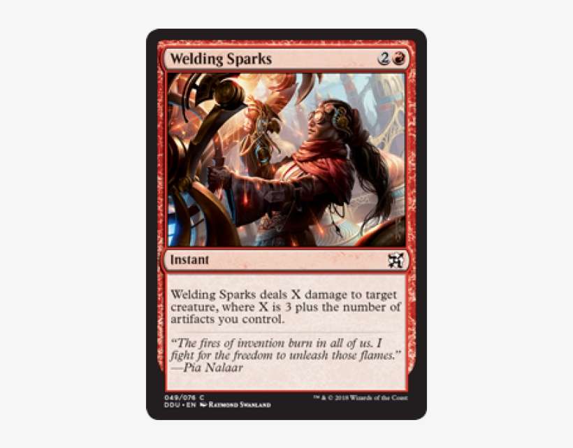 Welding Sparks Duel Decks Elves Vs Inventors English - Kari Zev Skyship Raider, transparent png download