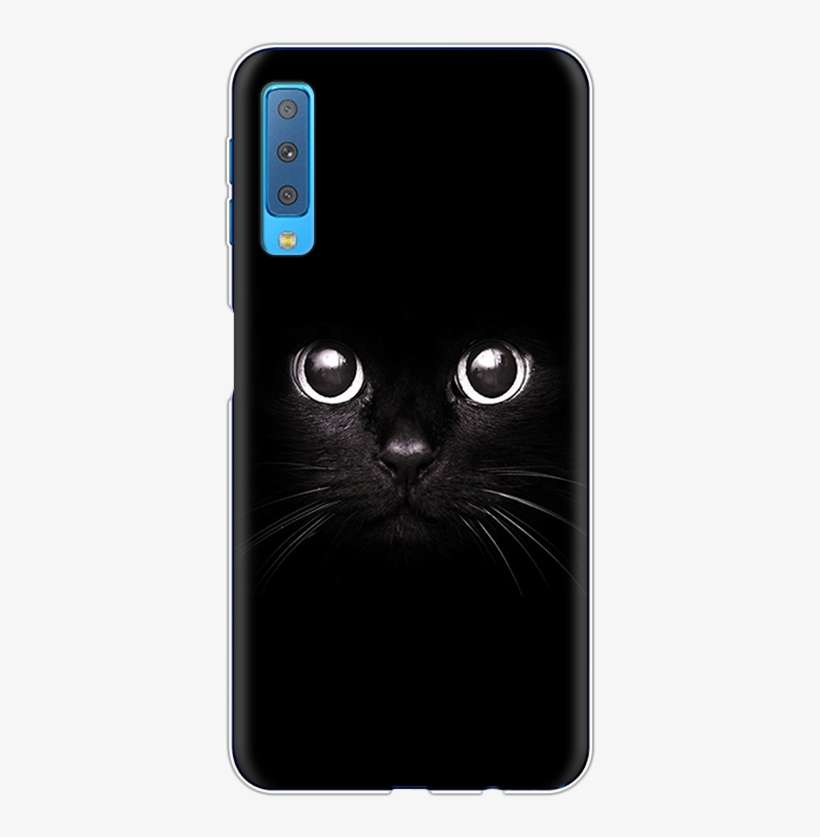 Cartoon Phone Cases For Samsung Galaxy A7 2018 Case - Cat Eyes, transparent png download