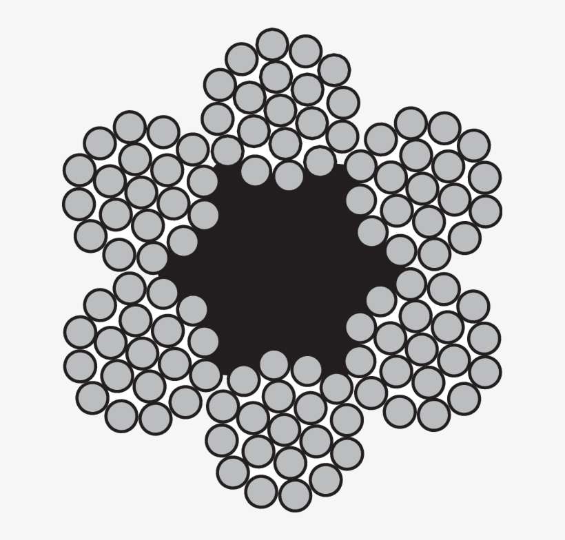 6x19-fc - Blue Strand Wire Rope Fibre Core, transparent png download