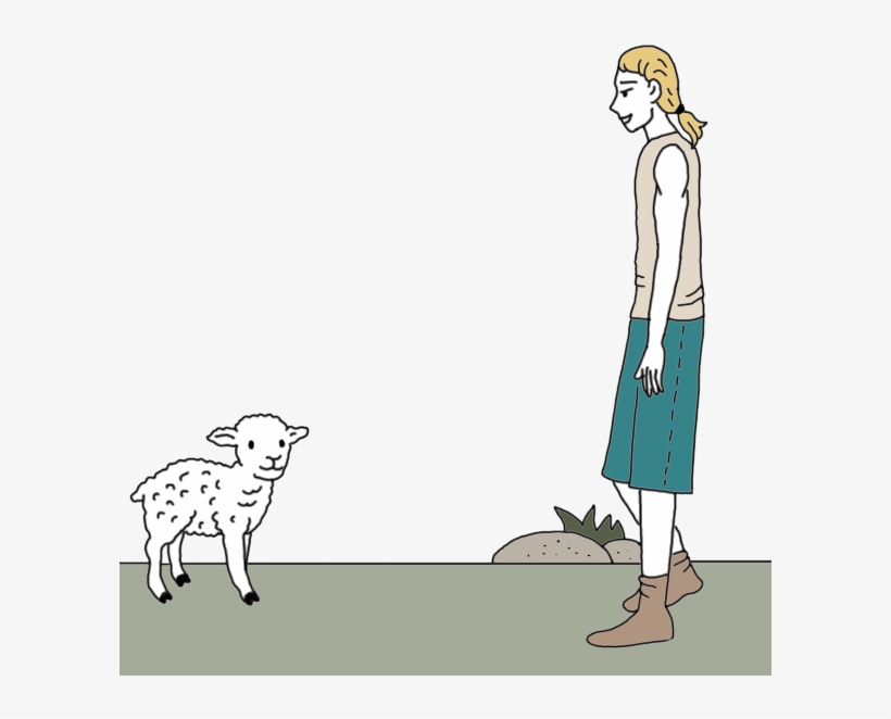 Lamb Symbol In Tea Leaves - Illustration, transparent png download