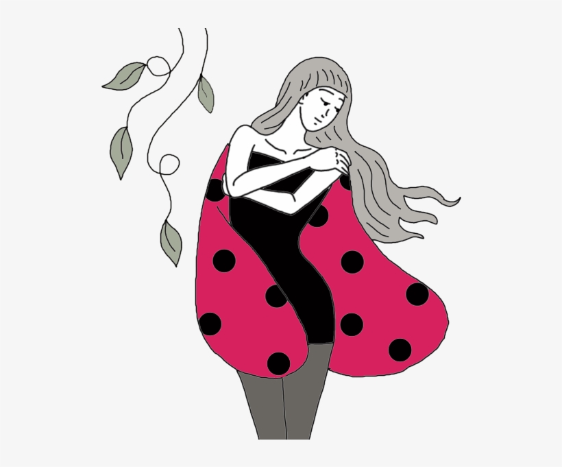 Ladybird Symbol In Tea Leaves - Illustration, transparent png download