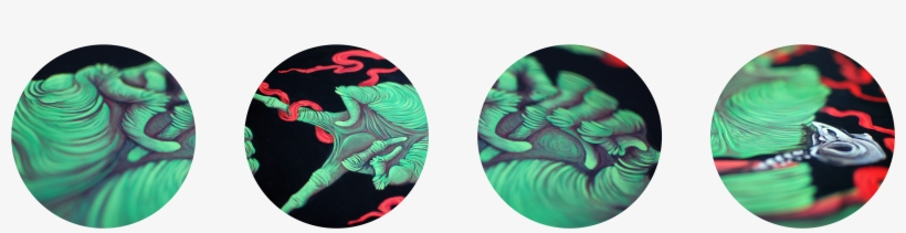 'rock, Paper, Scizzorz' // 82 X 36 Cm // Acrylic On - Circle, transparent png download