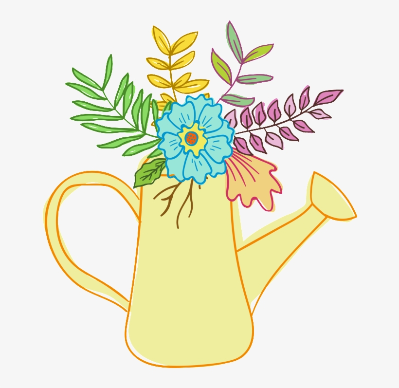 Fashion Watering Can Transparent Decorative - African Daisy, transparent png download