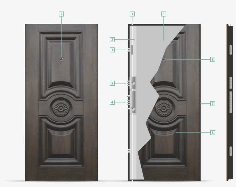 Shemi 539 1 - Porte D Entrée En Fer, transparent png download