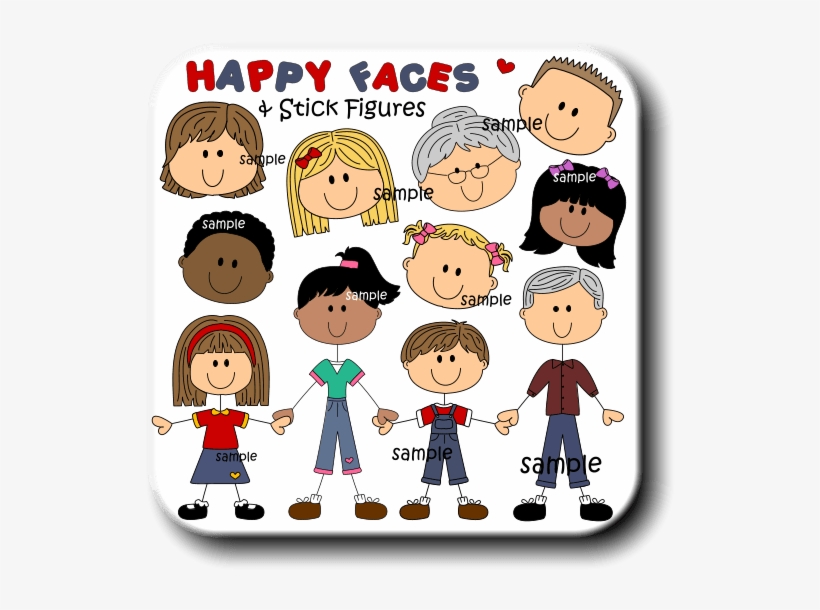 Stick Figure Family Cute, transparent png download