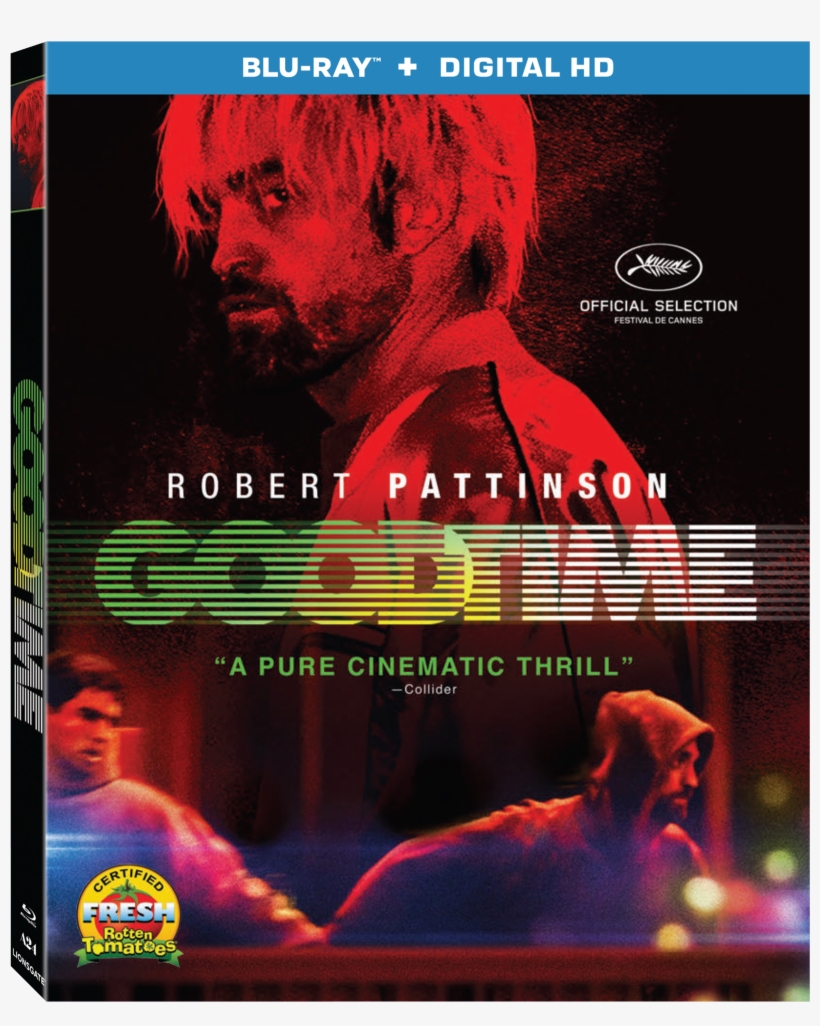 Blu Ray/dvd Press Releasesblu Ray Releasegood Time - Good Time 2017 Cover, transparent png download