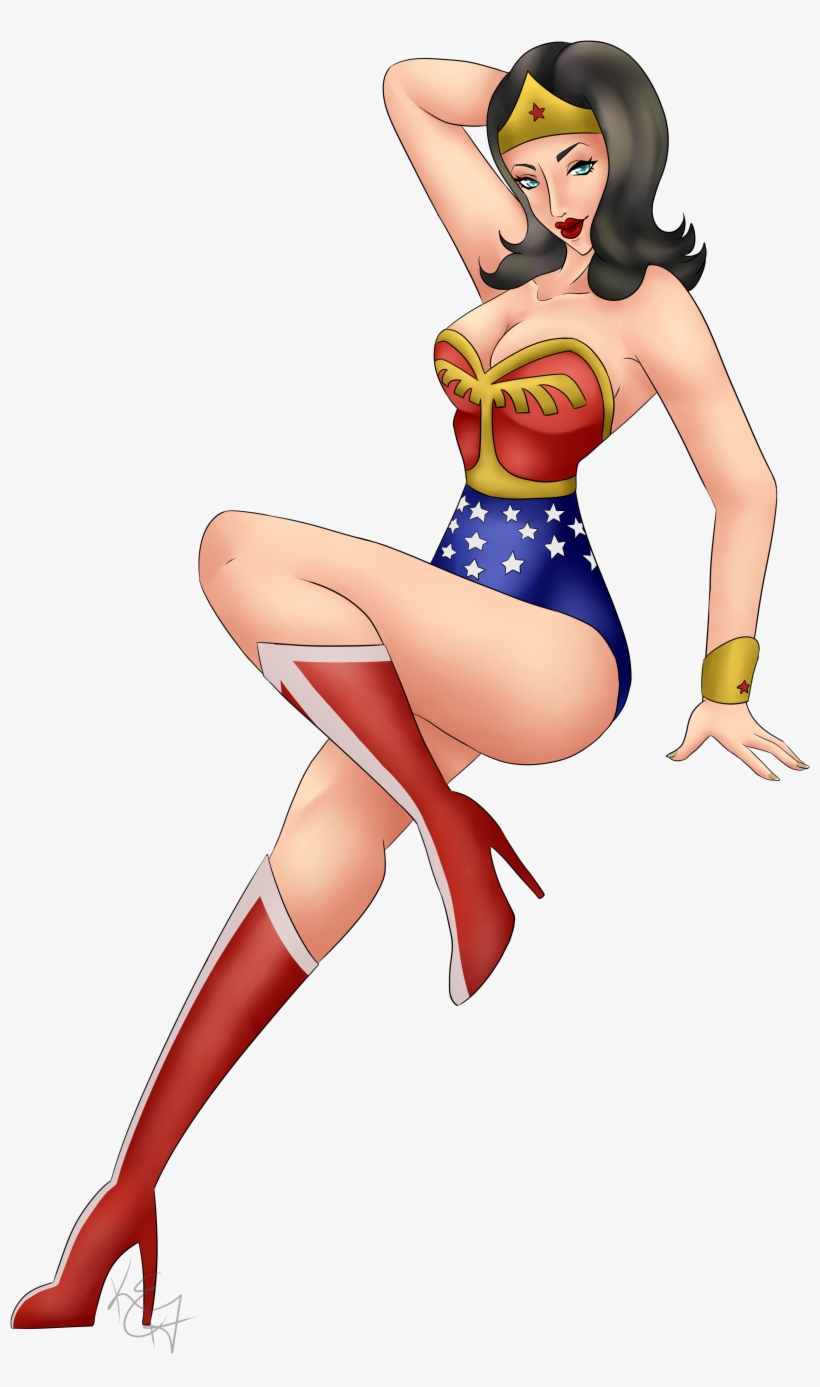 Pin Up Wonder Woman - Wonder Woman Pin Up Png, transparent png download