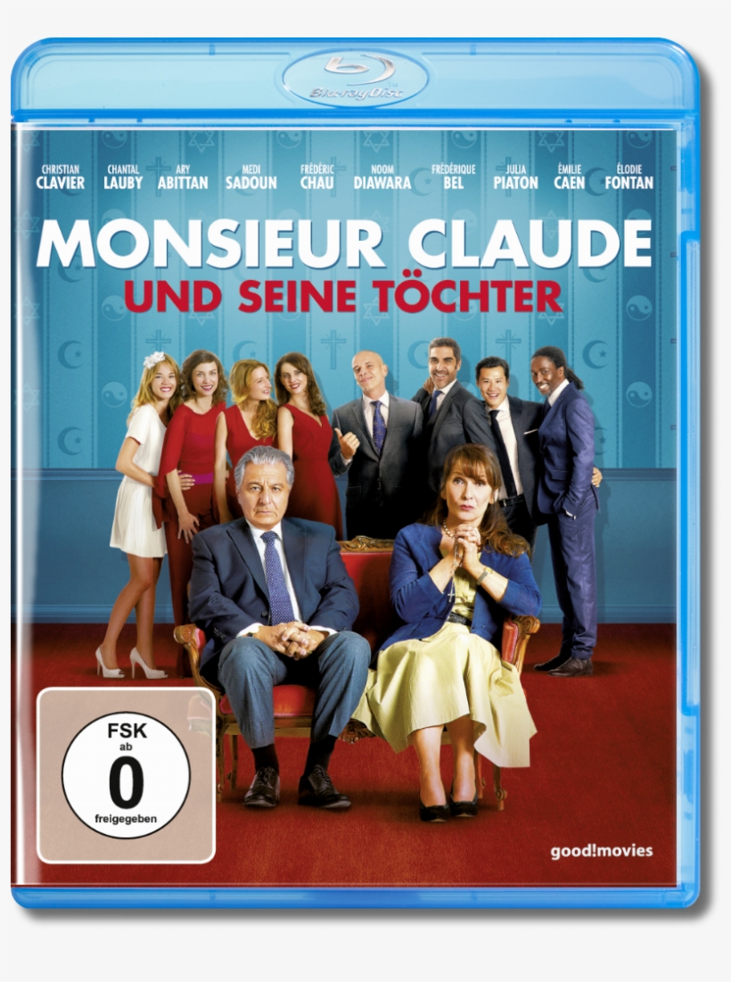 Cover Blu-ray - Monsieur Claude Und Seine Töchter, transparent png download