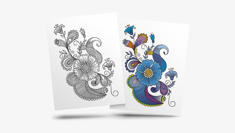 Free Flower Adult Coloring Page - Pansy, transparent png download