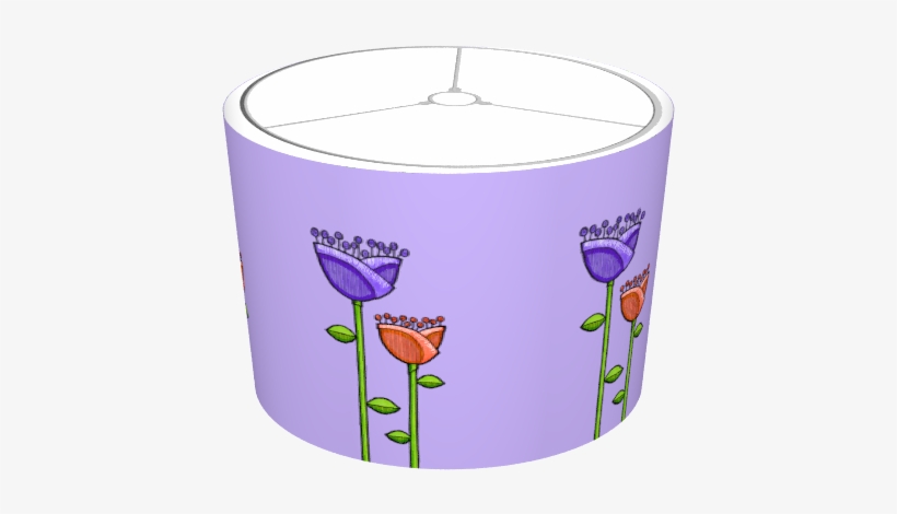 Fun Doodle Flowers Purple Orange - Tulip, transparent png download
