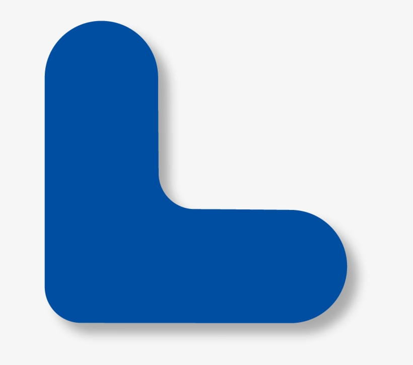 3/4" Wide Solid Blue Mini Corner Pack Of, transparent png download