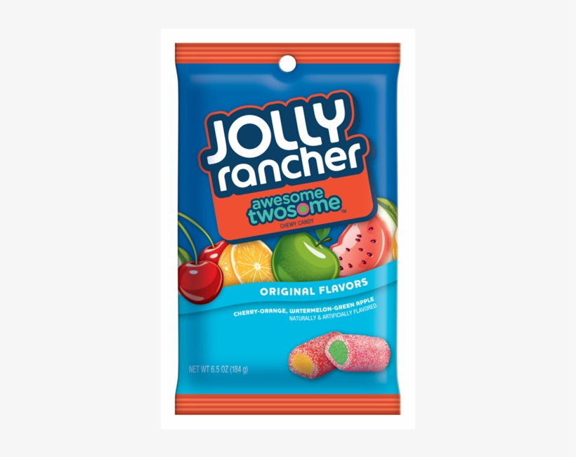Jolly Rancher Awesome Twosome Soft Candy Cherry Orange - Jolly Rancher Soft Candy, transparent png download