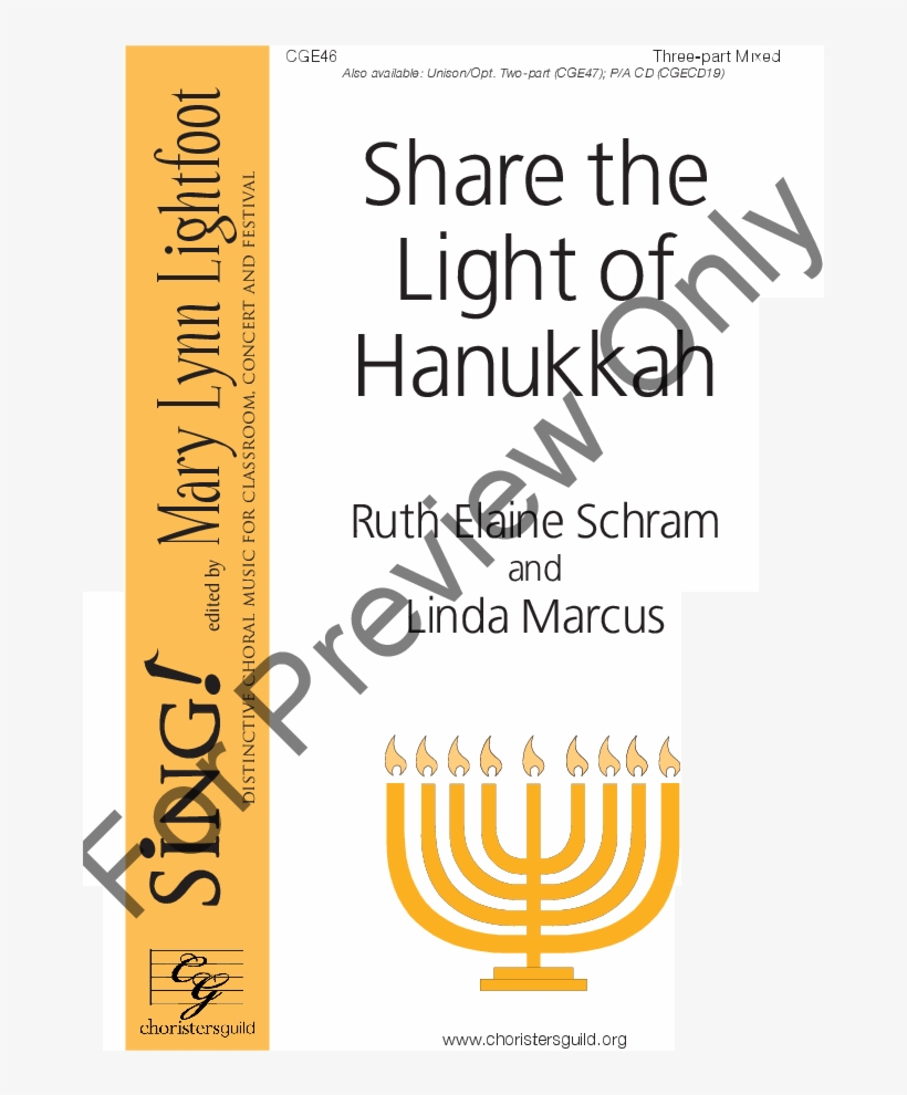 Share The Light Of Hanukkah Thumbnail Share The Light - Hanukkah, transparent png download