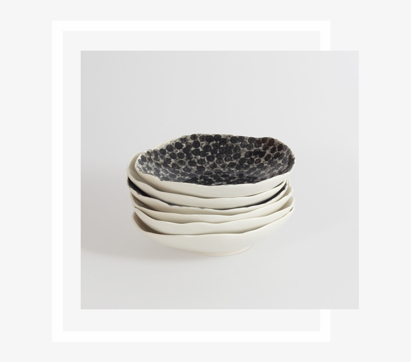 Med Org Bowl Blk Dot1 - Picture Frame, transparent png download