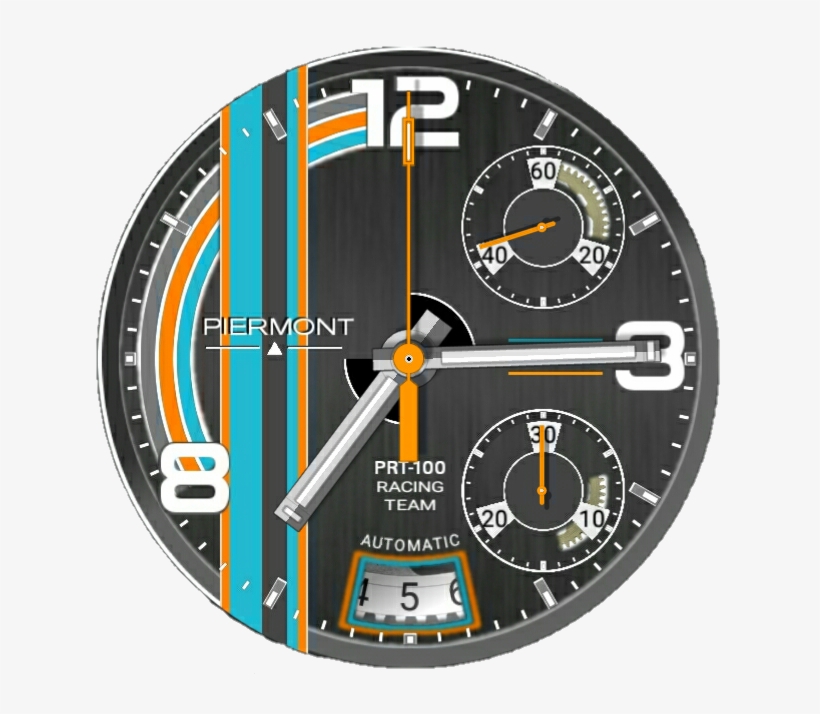 Piermont Speedster Watch Face For Android - Wall Clock, transparent png download