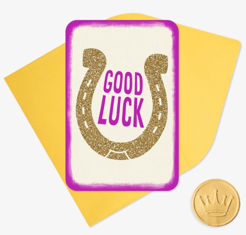 25" Mini Gold Horseshoe Good Luck - Illustration, transparent png download