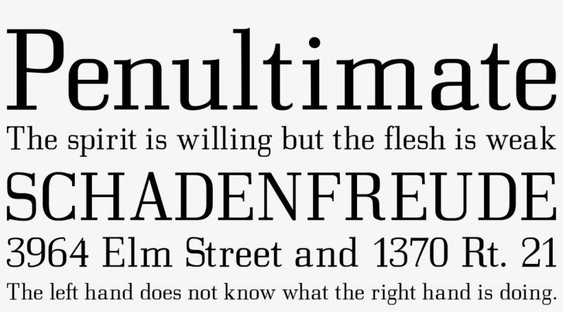 Bodonitown Font Phrases - Roman Font, transparent png download