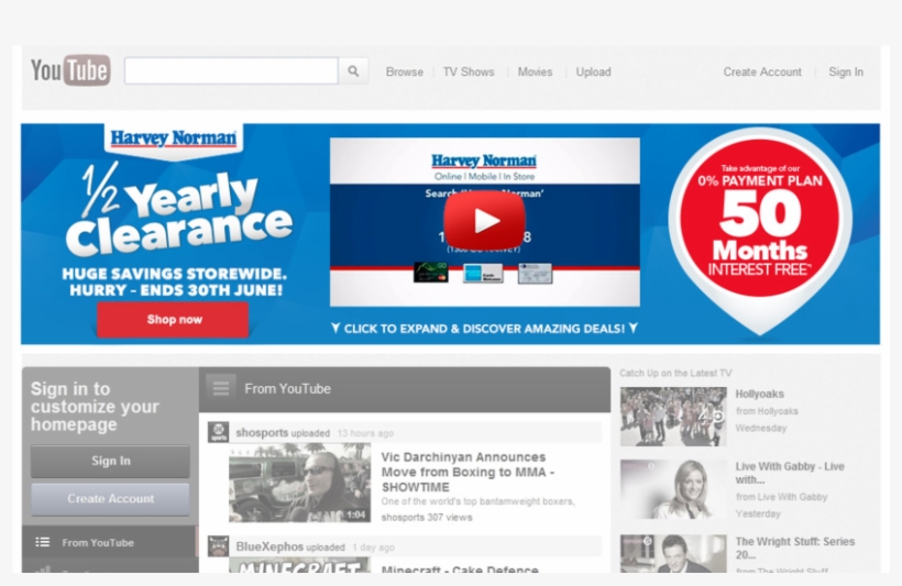 The Creative Was To Match The Currently Running 1/2 - Youtube Masthead Jungle Book, transparent png download