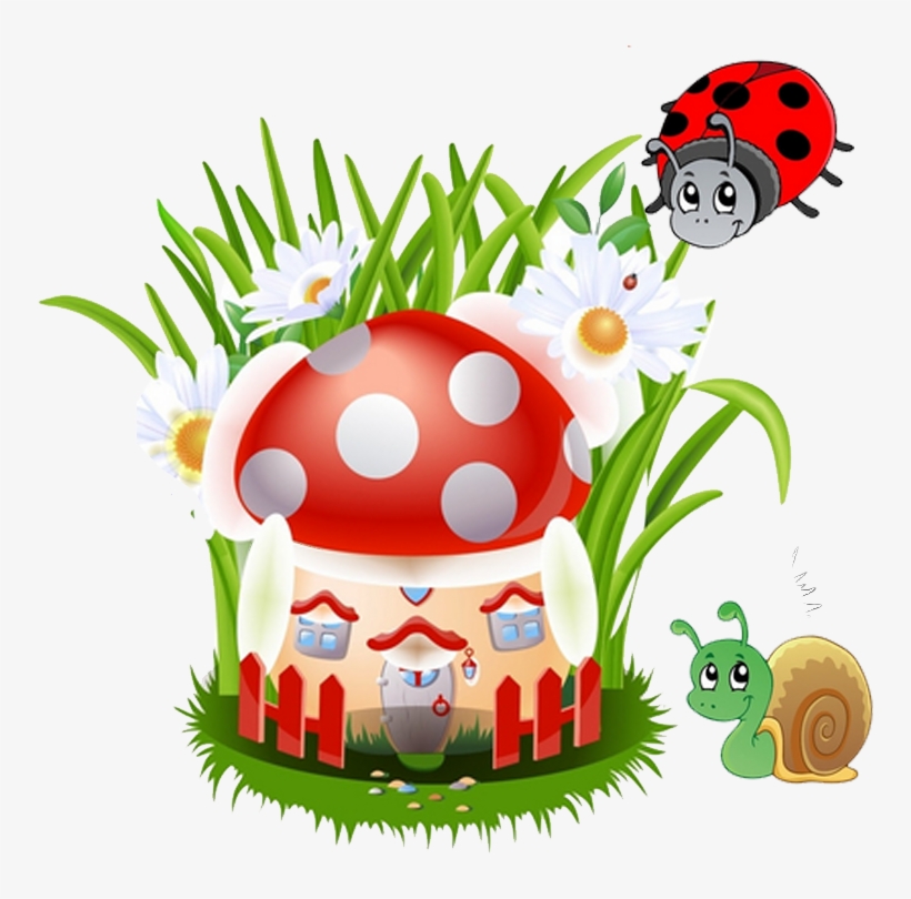 Cartoon Animation Transprent Png Free Download Cuisine - Mushroom Cartoons With Flowers, transparent png download