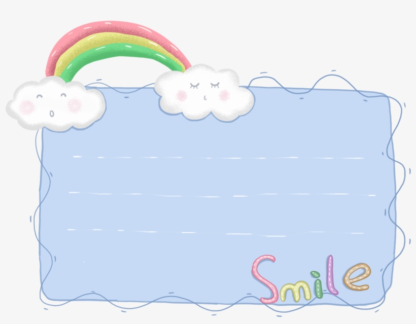 Original Bonito Cartoon Arco-íris Png E Psd - Illustration, transparent png download