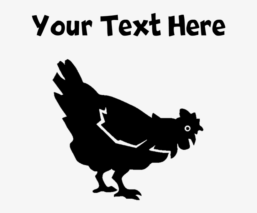 Chicken Silhouette Plus Size T-shirt - Dodgeball Player Silhouette, transparent png download