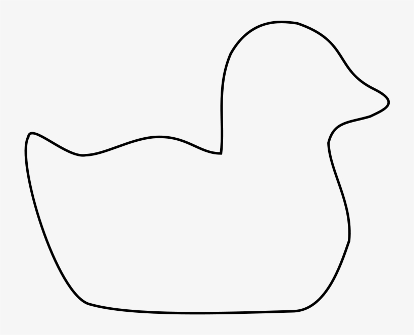 File - Duck Silhouette - Svg - White Duck Silhouette, transparent png download