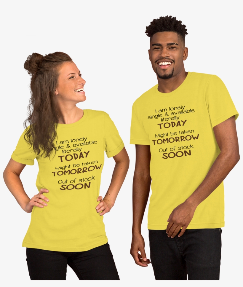 Short Sleeve Unisex T Shirt Out Of Stock - T-shirt, transparent png download