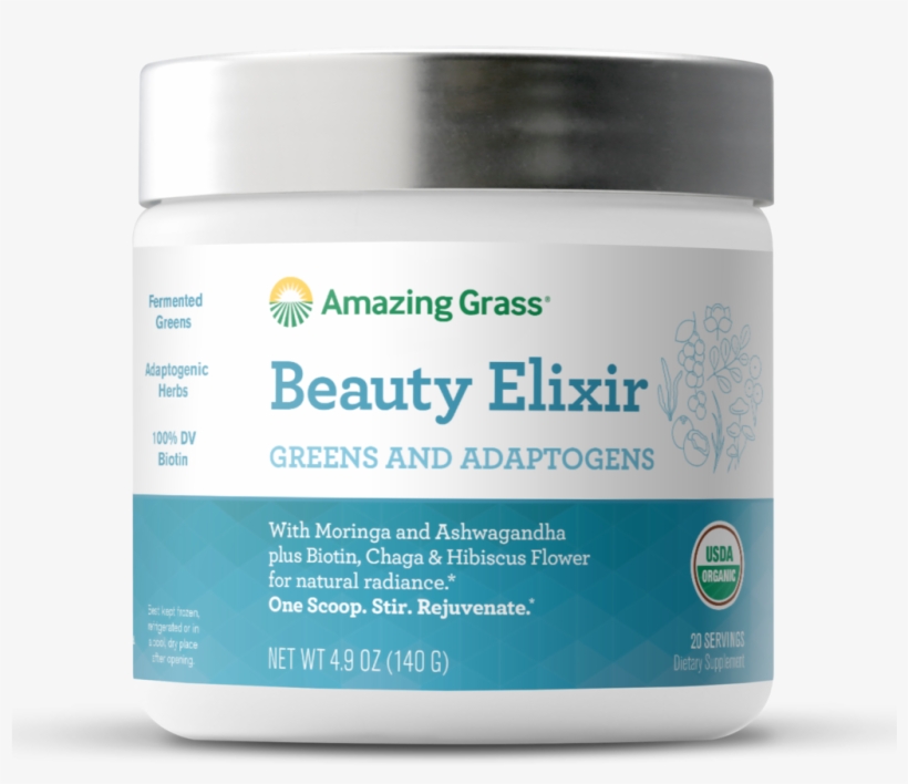 Amazing Grass Beauty Elixir Green Superfood, - Cosmetics, transparent png download