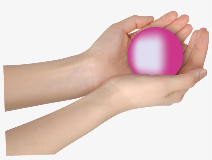 Ball,spherical Shape, - Mãos Com Um Coração, transparent png download