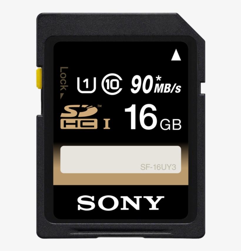 Sony 16gb Uhs-1 Sdhc Memory Card - Sd Card Sony 32, transparent png download