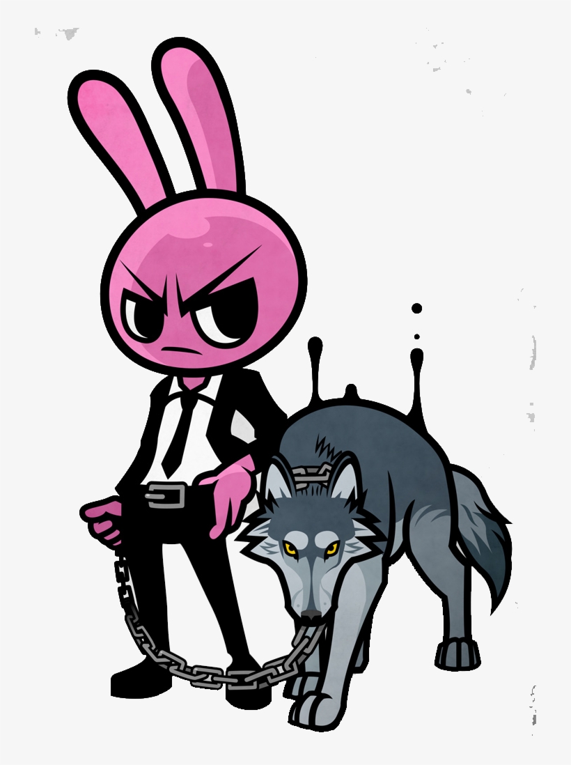 Rabbit Clipart Wolf - Rabbit, transparent png download