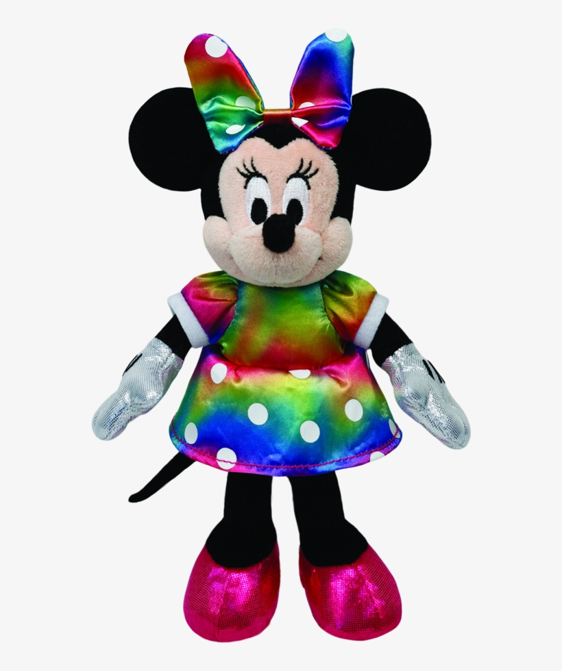 Minnie Mouse Ty Dye Sparkle Beanie Babies - Stuffed Toy, transparent png download
