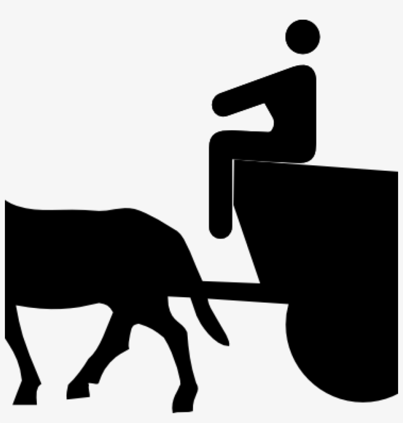 Horse And Carriage Clipart Horse Carriage Clip Art - Horse And Carriage Cartoon, transparent png download