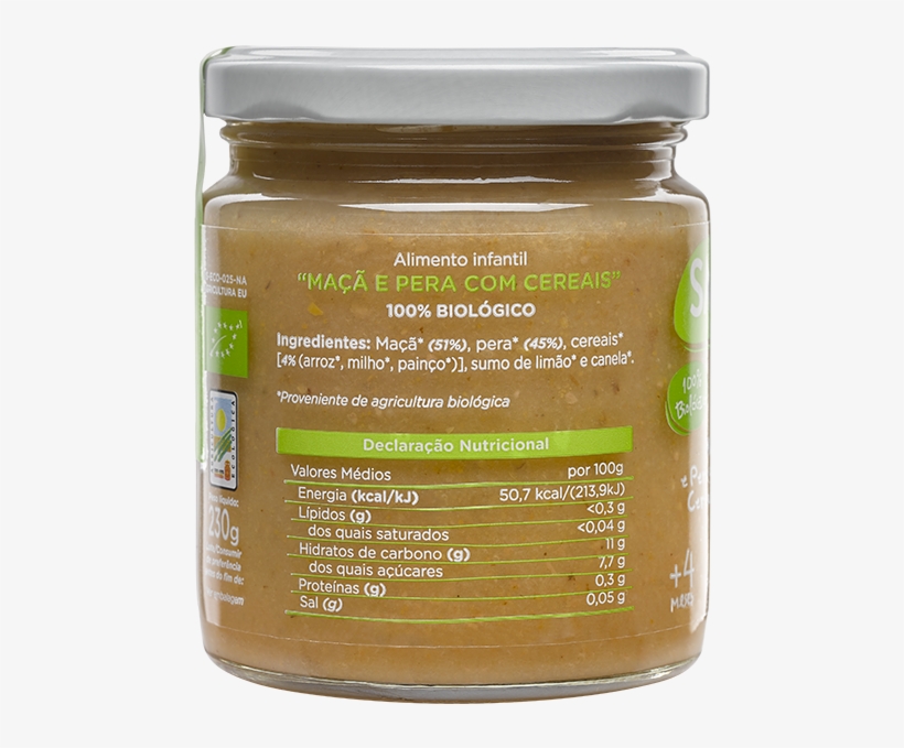 Manzana Pera Y Cereales-trasera - Panela, transparent png download