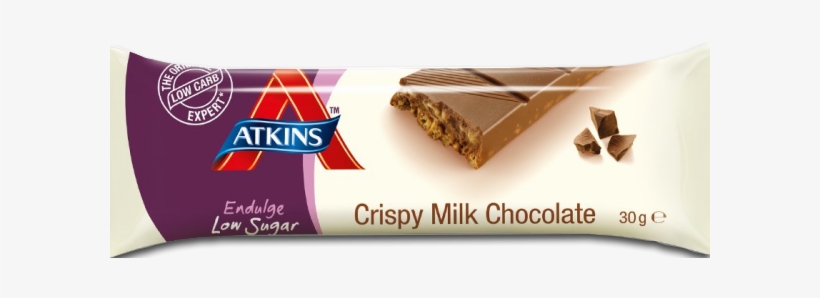 Atkins Crispy Milk Chocolate 30 Gm, transparent png download