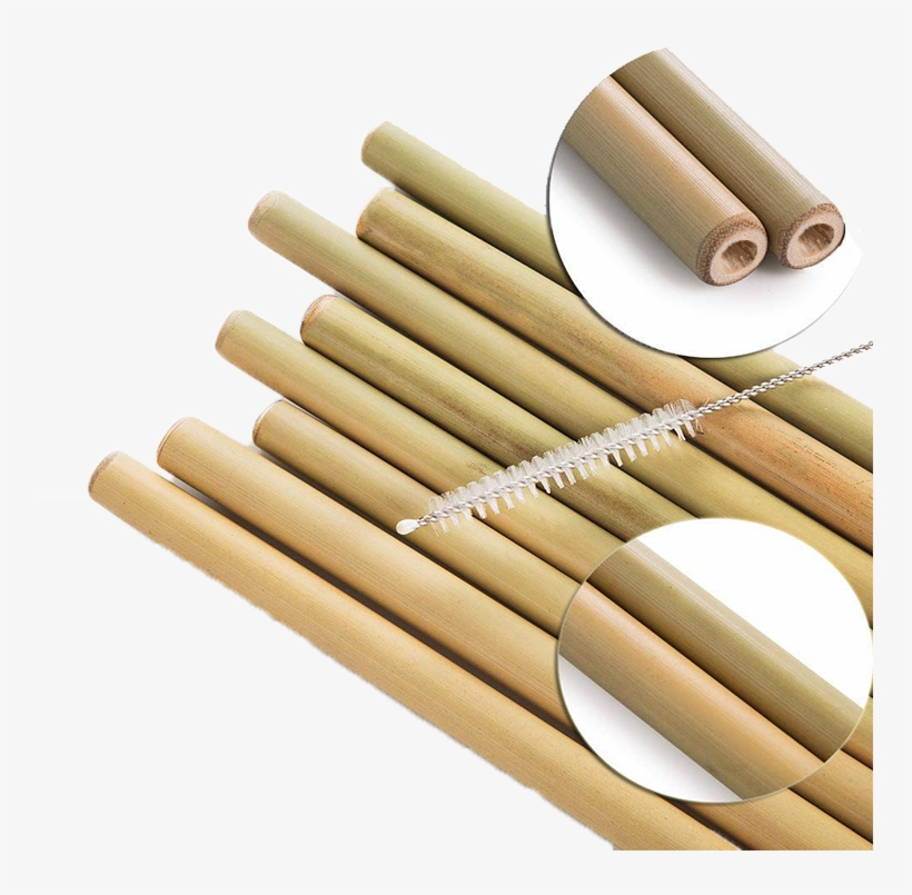 Bamboo Drinking Straws - Drinking Straw, transparent png download