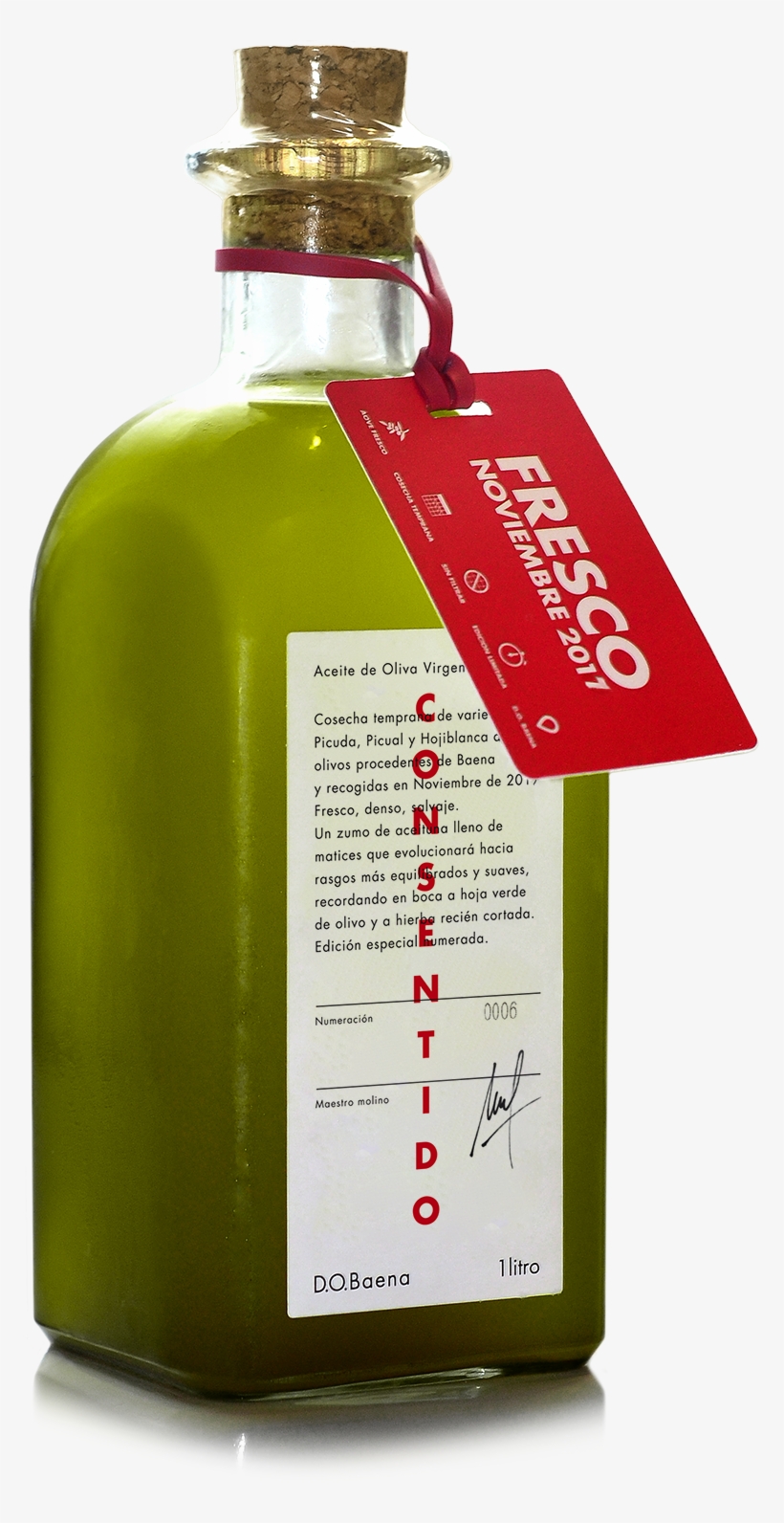 Consentido2017c - Glass Bottle, transparent png download