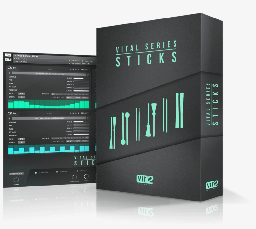 Sticksboxbottom3 - Vir2 Instruments Vital Series Sticks, transparent png download